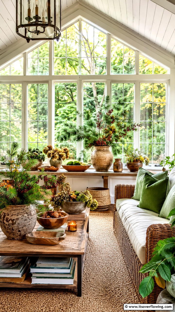 Natural Elements Composition - 21 Inspiring Thanksgiving Decor Ideas to Celebrate Gratitude