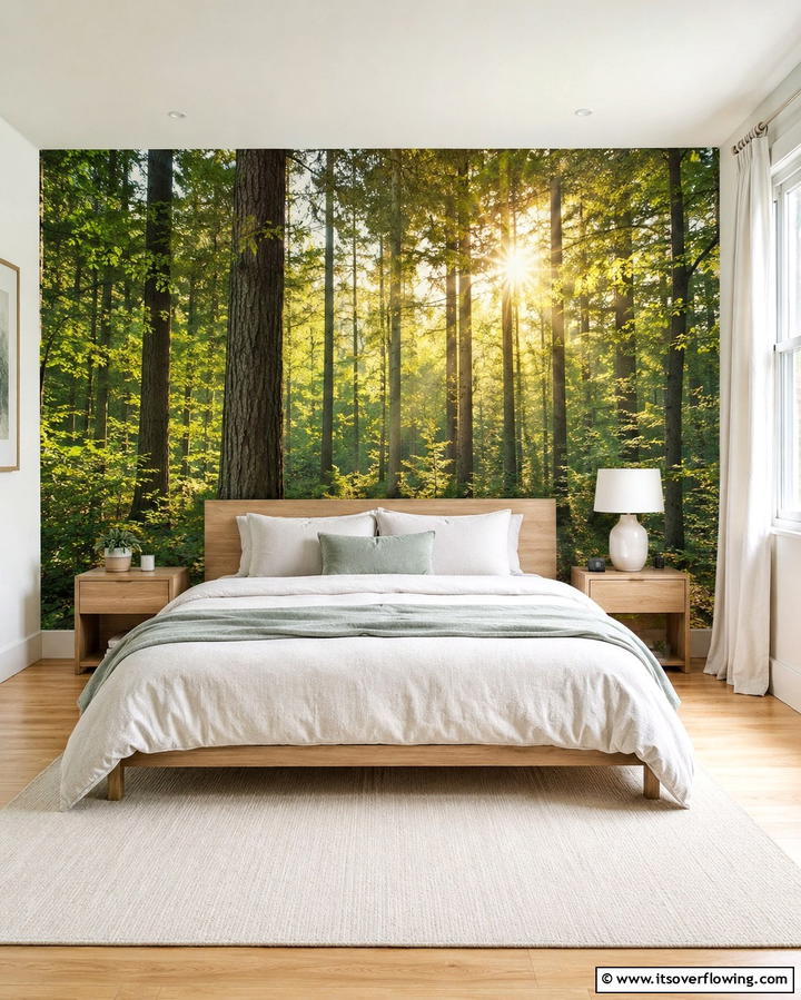 Natural Fiber Bedding - 30 Forest-Themed Bedroom Ideas for Nature-Inspired Retreats