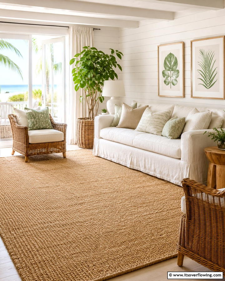 Natural Fiber Carpets for Eco Friendly StyleExact - 25 Living Room Carpet Ideas for Cozy Comfort