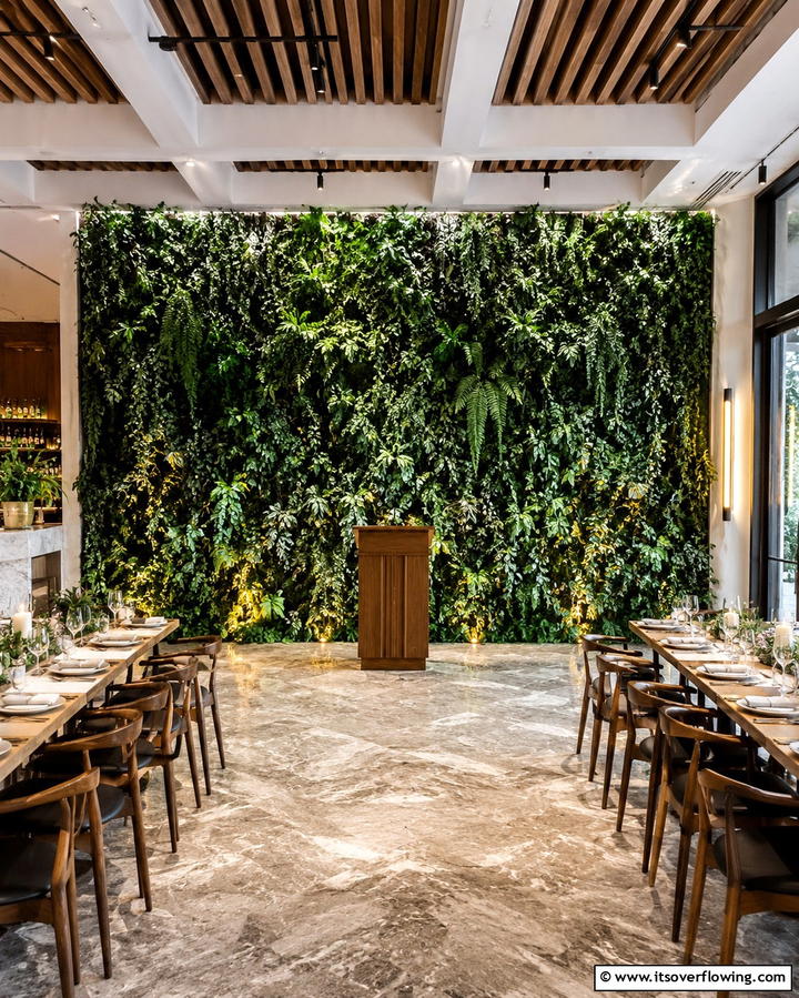 Natural Greenery Backdrop - 30 Unique Wedding Ceremony Ideas for Your Perfect Day