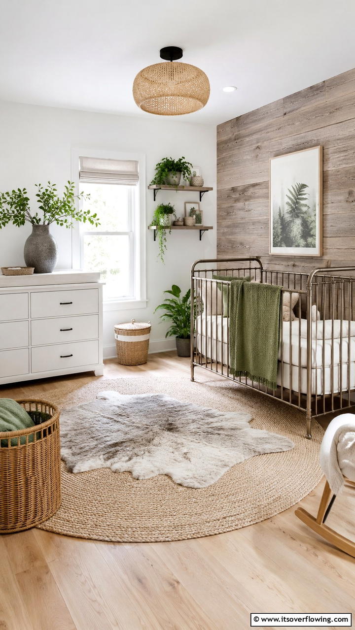 Natural Grey Elements in Decor - 30 Grey Nursery Ideas- Calming & Modern Baby Room Designs