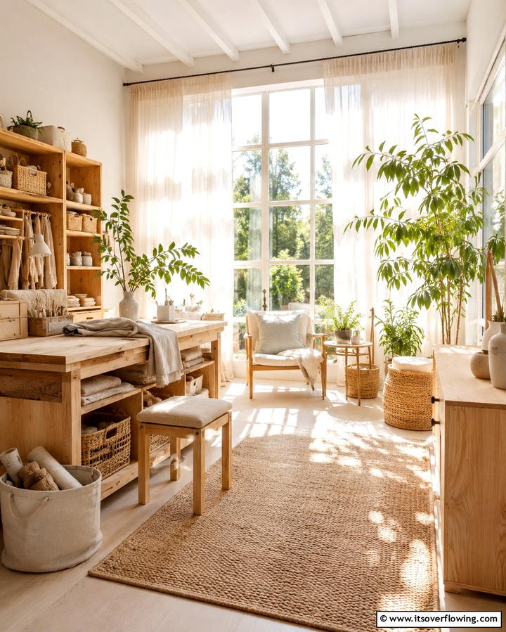 Natural Light Craft Room Retreat - 30 Organized Craft Room Ideas for Creative Spaces at Home