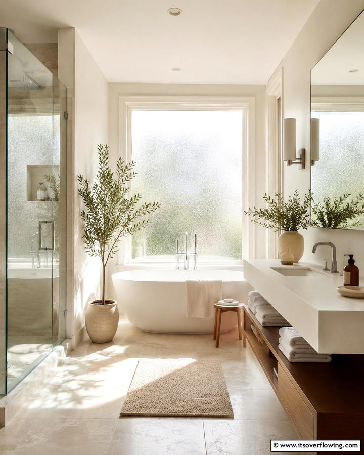 Natural Light Emphasis - 25 Scandinavian Bathroom Ideas for a Minimalist and Cozy Space