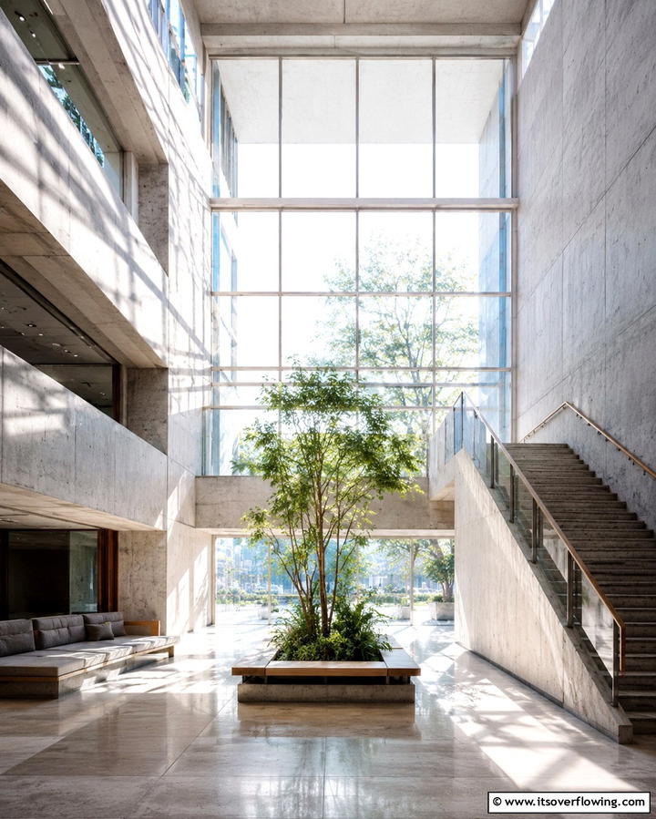 Natural Light Emphasis - 30 Bold Brutalist Interior Design Concepts for Modern Spaces