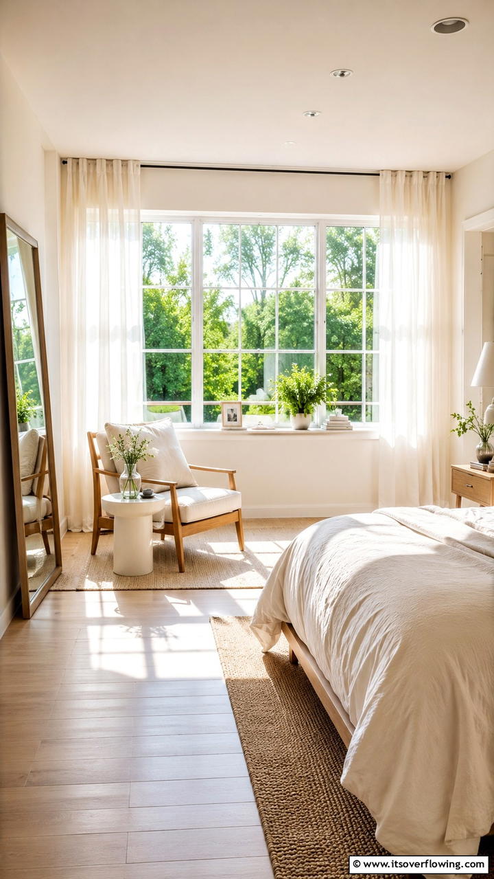 Natural Light Haven - 30 Bedroom Sitting Area Ideas for Relaxation & Style