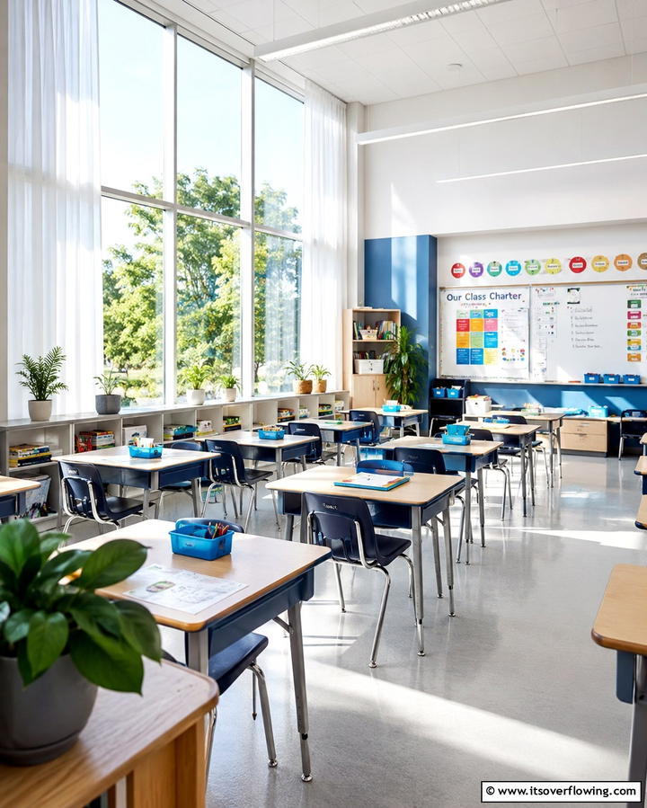 Natural Light Integration - 25 Classroom Lighting Ideas for Better Learning