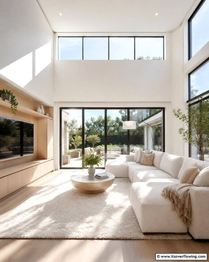 Natural Light Maximization - 30 Serene Zen Living Room Ideas for Mindfulness