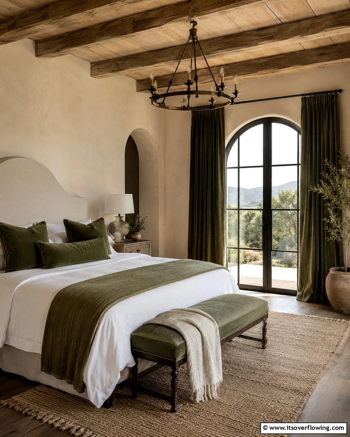 Natural Linen Bed Sheets - 30 Mediterranean Bedroom Ideas for Sun-Kissed Relaxation