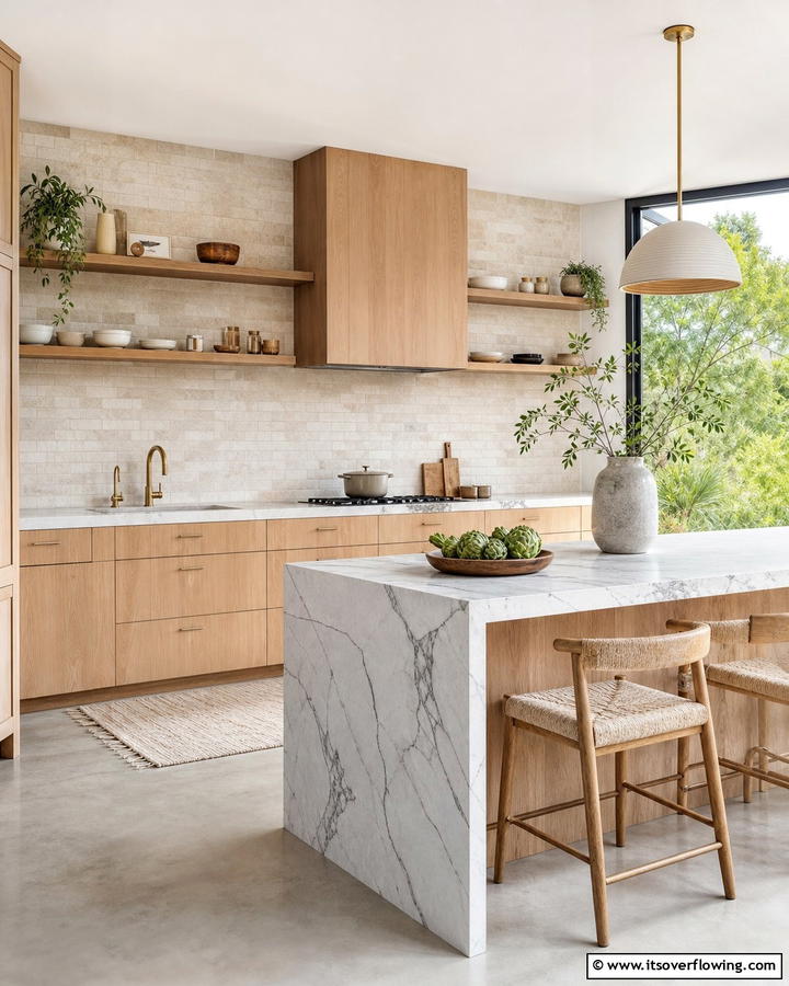 Natural Material Finishes - 21 Minimalist Kitchen Ideas for Clean & Functional Spaces