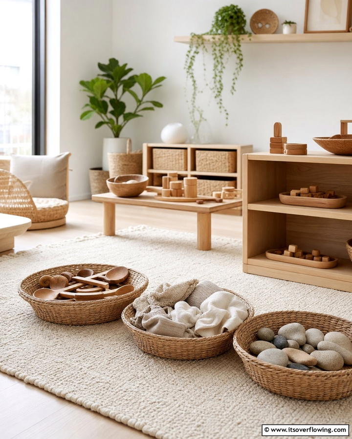 Natural Materials for Toys - 25 Montessori Nursery Ideas for a Child-Friendly Space