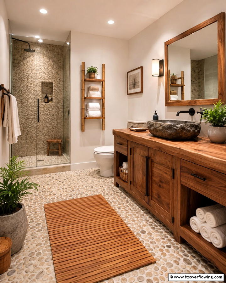 Natural Materials for a Calm Aesthetic - 20 Zen Bathroom Ideas for a Relaxing Retreat