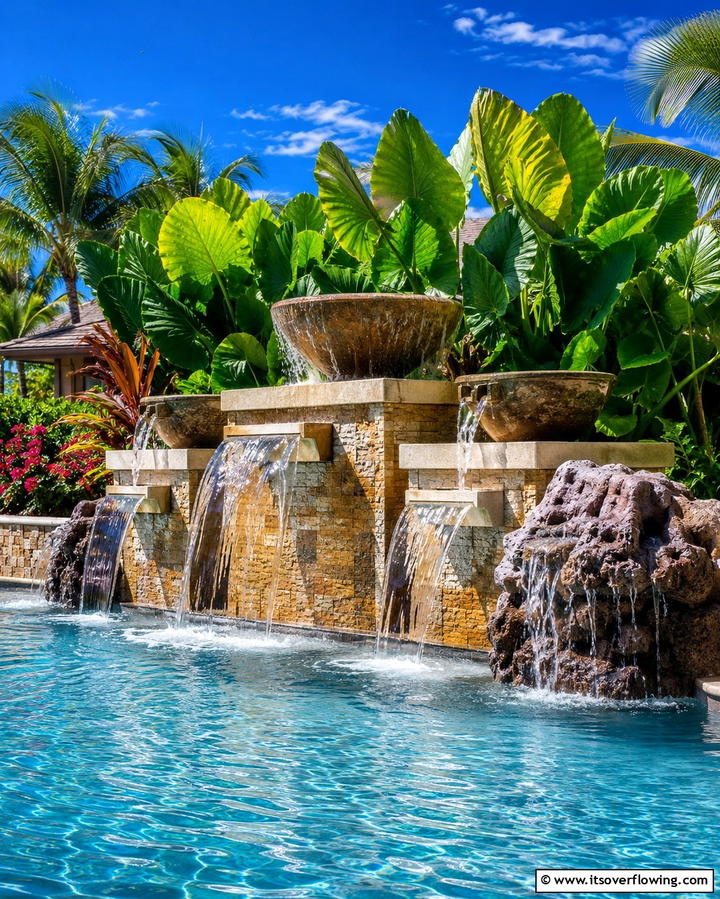 Natural Rock Features for Authenticity - 25 Tropical Pool Landscaping Ideas for a Resort Feel