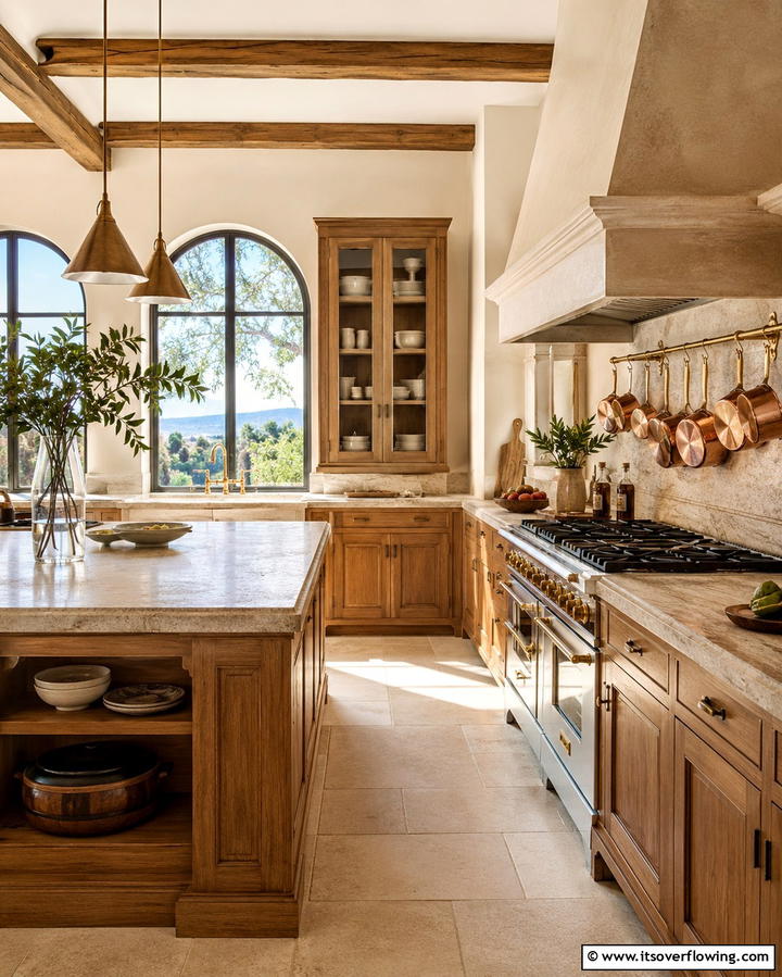 Natural Stone Accents - 20 Italian Kitchen Design Ideas for a Classic Look