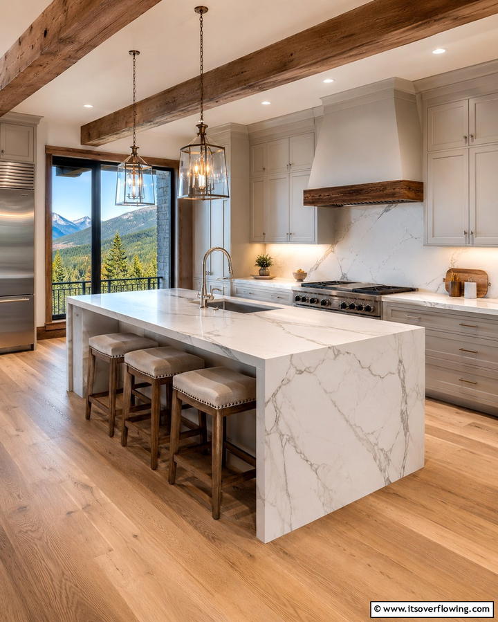 Natural Stone CountertopsExact - 25 Mountain House Kitchen Ideas for Rustic Charm
