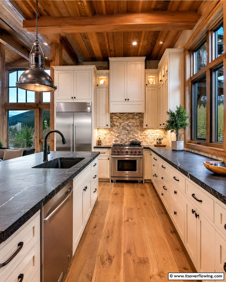 Natural Stone CountertopsOne - 25 Mountain House Kitchen Ideas for Rustic Charm