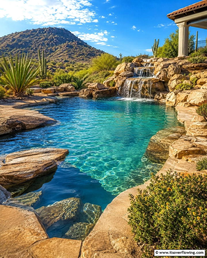 Natural Stone Lagoon Pool - 25 Lagoon Pool Design Ideas for a Tropical Backyard Retreat