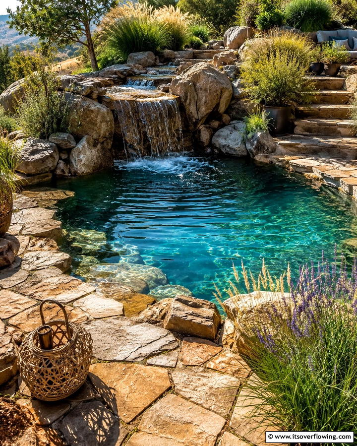 Natural Stone Plunge Pool - 25 Plunge Pool Ideas for a Refreshing Backyard