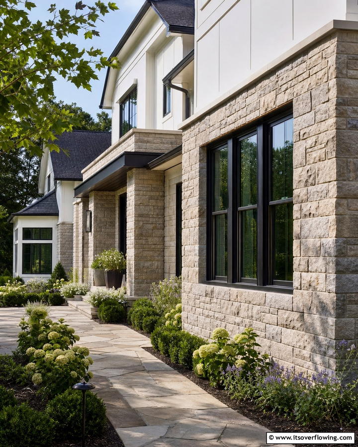 Natural Stone Siding - 25 Modern Siding Ideas for a Contemporary Home