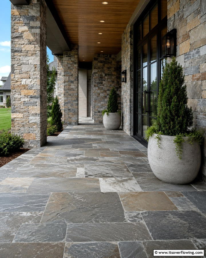 Natural Stone TilesExact - 25 Front Porch Tile Ideas for a Welcoming Entrance