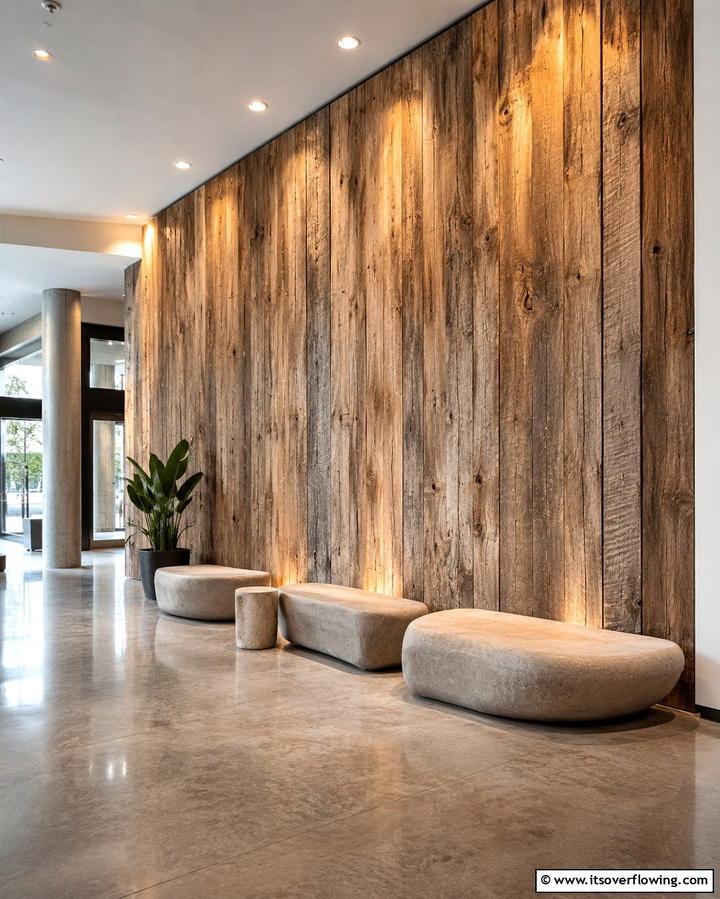 Natural Timber Texture - 30 Rustic Barnwood Accent Wall Ideas to Transform Your Space