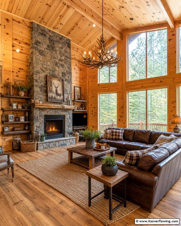 Natural Wood Paneling - 25 Cabin Decor Ideas for a Cozy Retreat