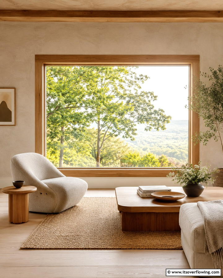 Natural Wood Trim for Warmth - 30 Modern Window Trim Ideas for Stylish Home Maintenance