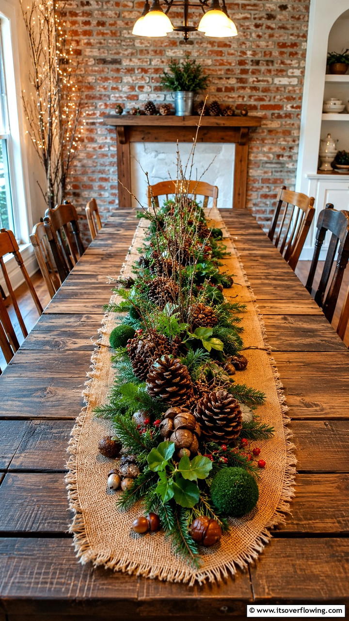 Natural Woodland Centerpiece - 21 Stunning Thanksgiving Centerpiece Ideas for Your Table
