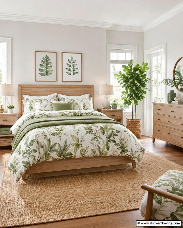 Nature Inspired Bedding - 30 Enchanting Fairy-Themed Bedroom Designs for Whimsical Spaces