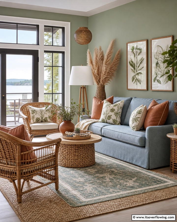 Nature Inspired Color Palette - 21 Lake House Decorating Ideas for Serene Waterfront Vibes