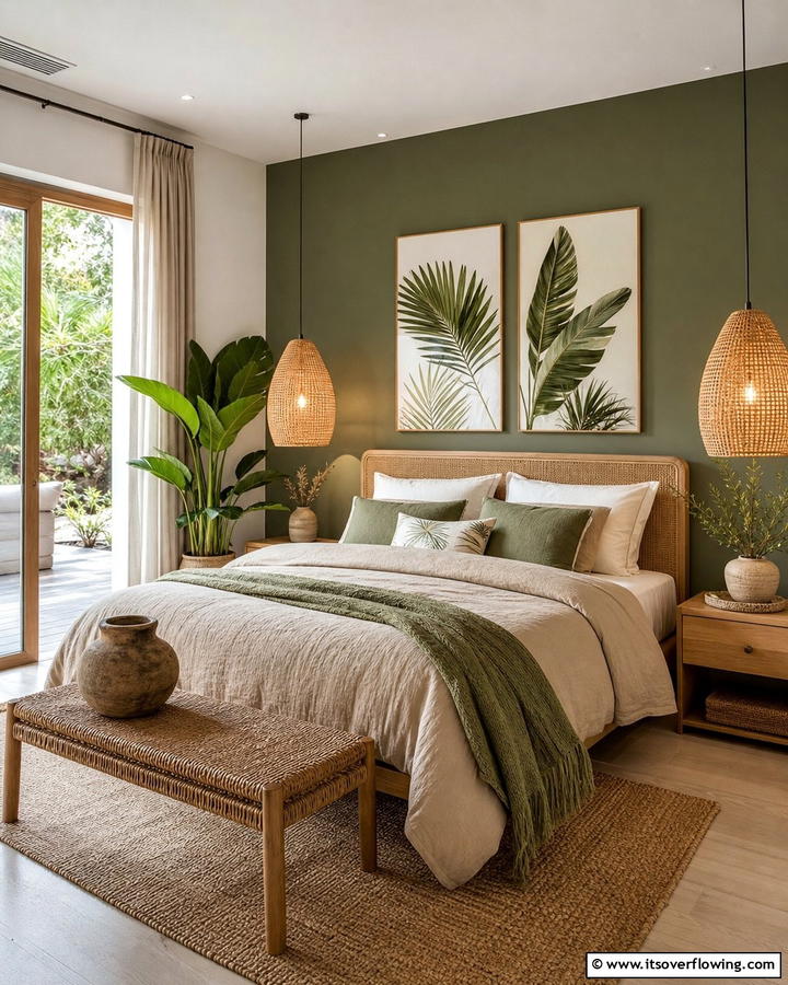 Nature Inspired Colors and Patterns - 17 Relaxing Bedroom Ideas for Serene Sleep Sanctuaries