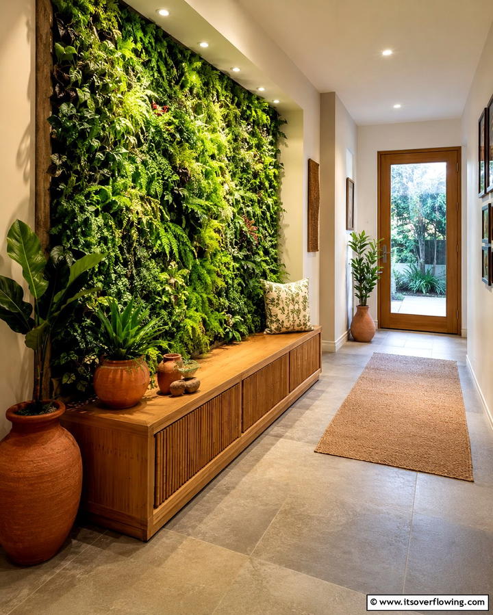 Nature Inspired Design - 30 Modern Entryway Ideas- First Impressions with Style