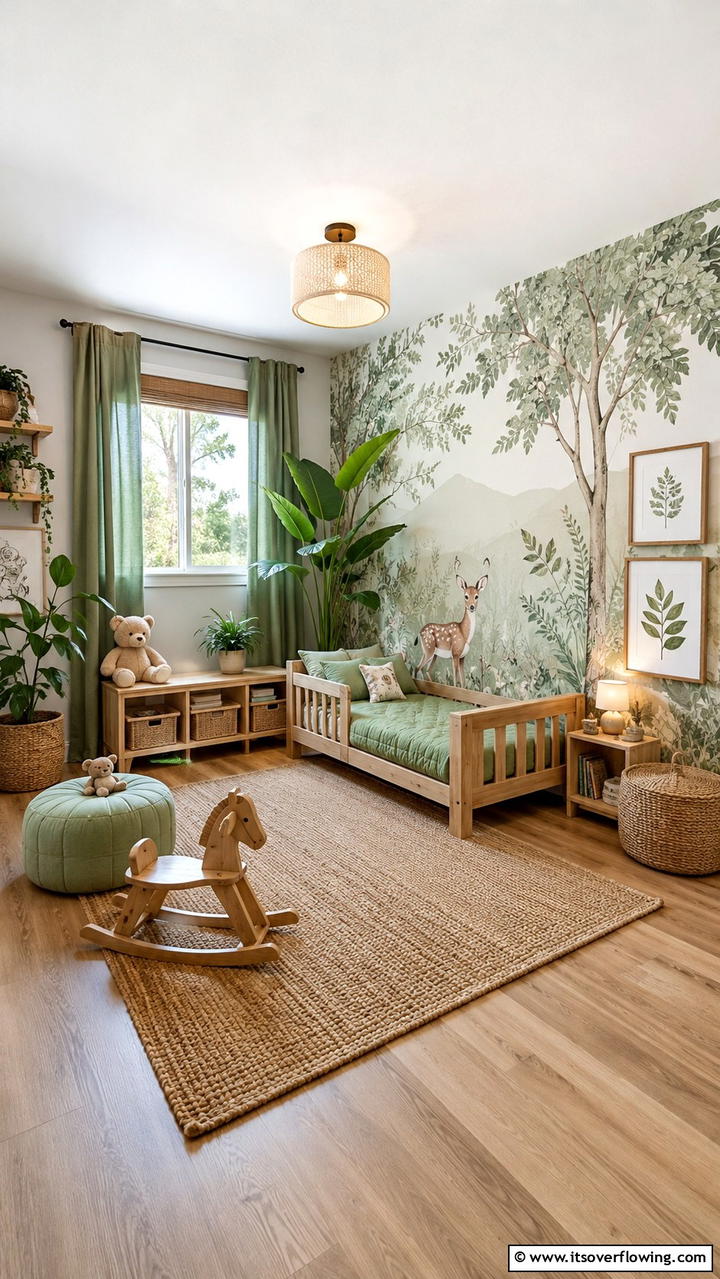 Nature Inspired Elements - 21 Safe and Fun Toddler Room Ideas for Playful Environments