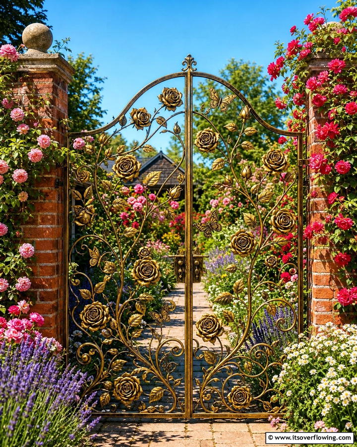 Nature Inspired Floral Designs - 30 Garden Gate Ideas- Charming Entrances & DIY Projects