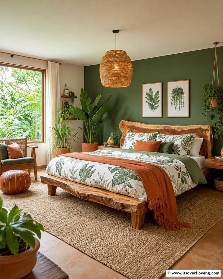 Nature Inspired Haven - 21 Inspiring Bedroom Decor Ideas for a Cozy Retreat