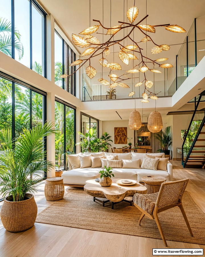 Nature Inspired Lighting - 21 Spring Home Decor Ideas to Refresh Living Spaces