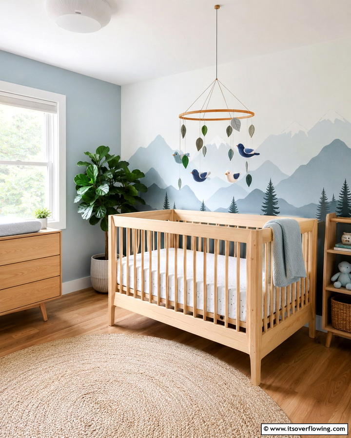 Nature Inspired Mobile - 30 Nature Themed Nursery Ideas for a Serene Kids Room
