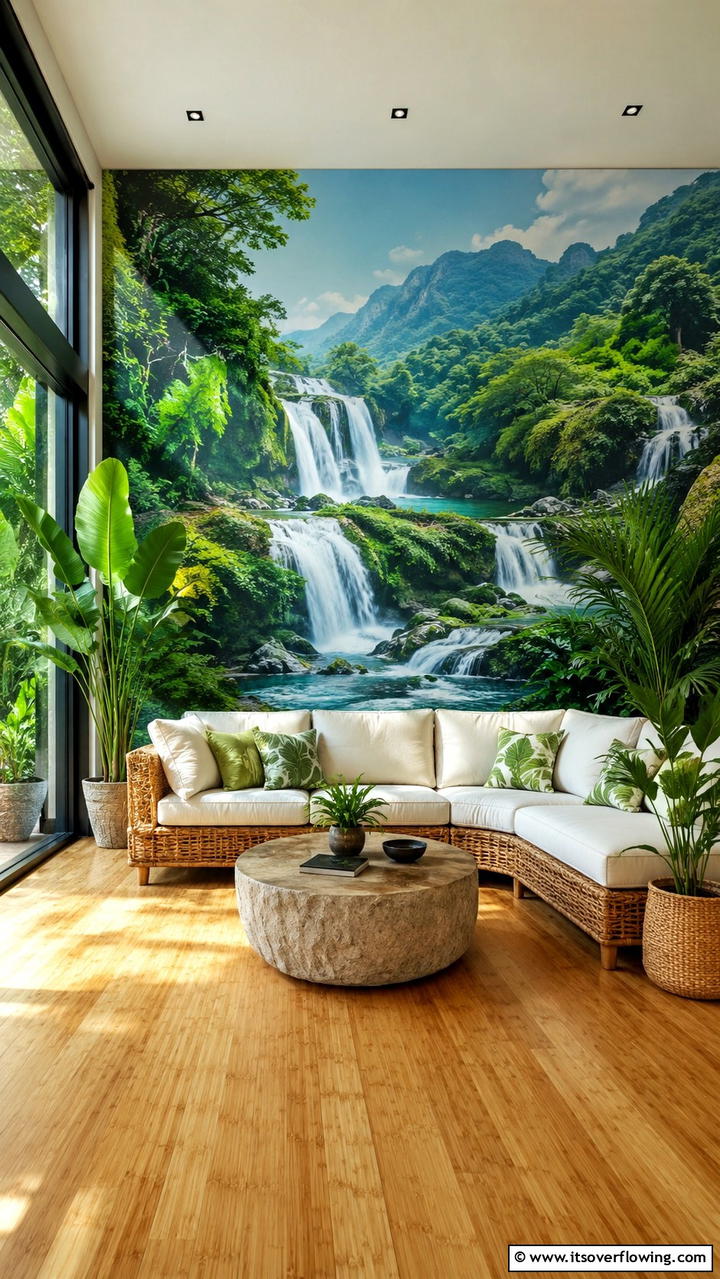 Nature Inspired Mural Wallpaper - 21 Bold Wallpaper Ideas to Transform Your Interior Walls