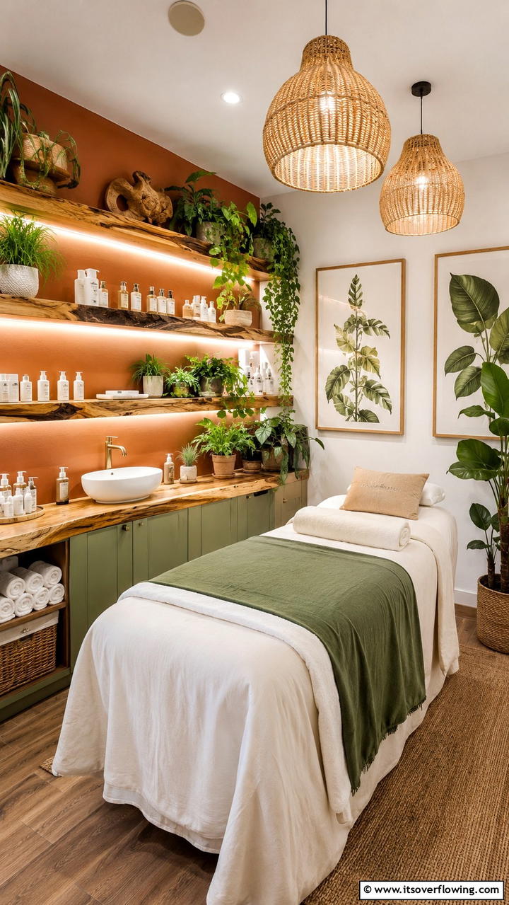 Nature Inspired Oasis - 30 Facial Room Ideas for At-Home Skincare Sanctuaries