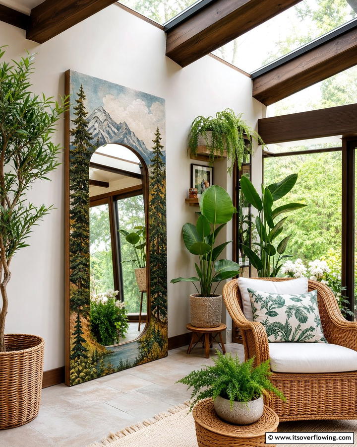 Nature Inspired Scenes - 20 Mirror Painting Ideas to Add Art to Your Walls