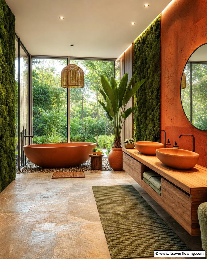 Nature Inspired Tranquility - 21 Luxury Bathroom Ideas for a Spa-Like Retreat