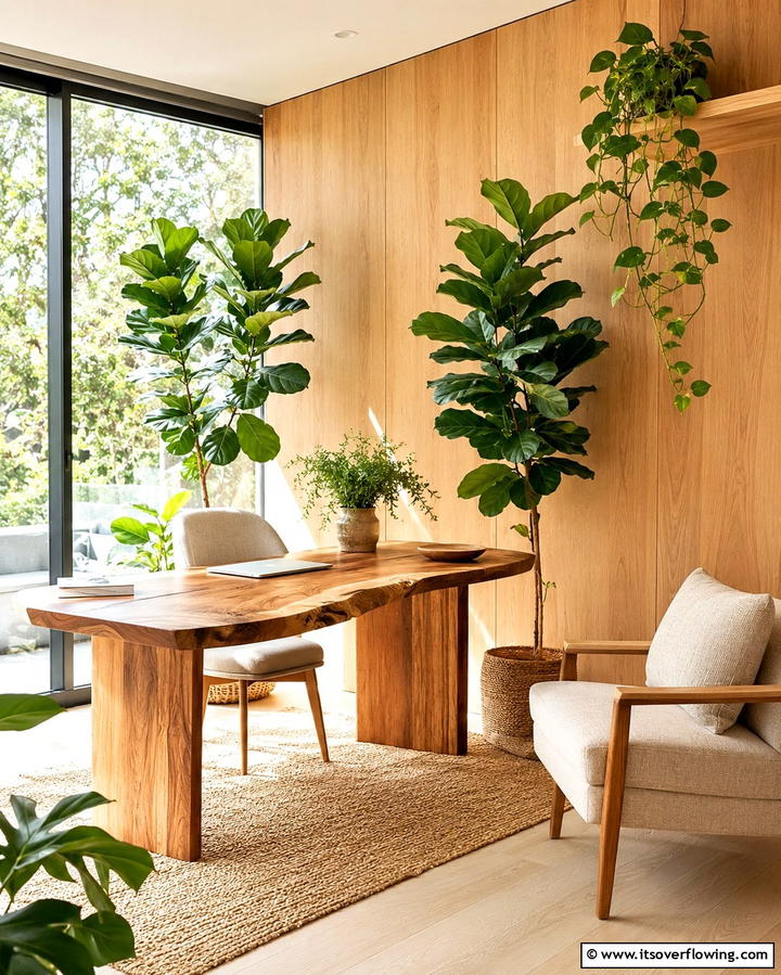 Nature Inspired Workspace - 30 Home Office Ideas Designed Specifically for Him