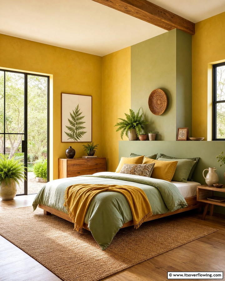 Nature Inspired Yellow Hues - 30 Yellow Bedroom Ideas to Brighten Your Sleep Space