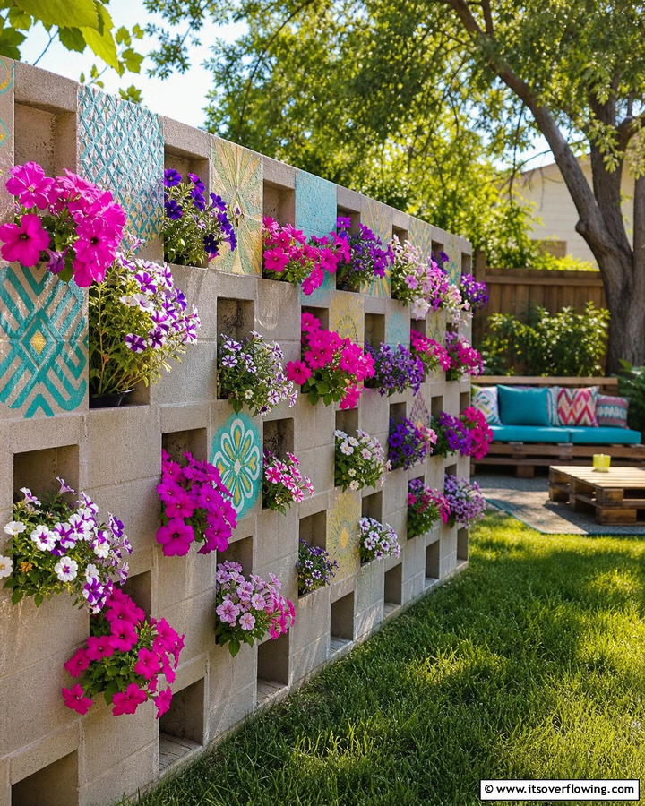 Nature Integrated Design - 30 Creative Cinder Block Fence Designs for Outdoor Spaces