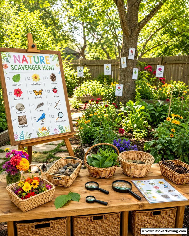 Nature Scavenger Hunt - 25 Backyard Ideas for Kids to Create Fun Outdoor Spaces