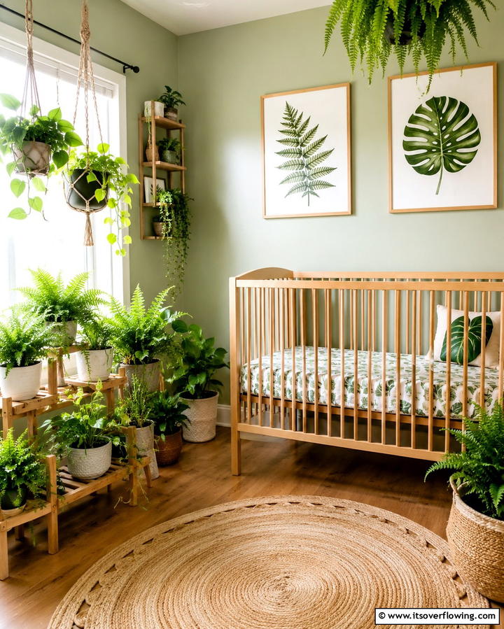 Natures Indoor Garden - 30 Small Nursery Ideas for Adorable Compact Spaces