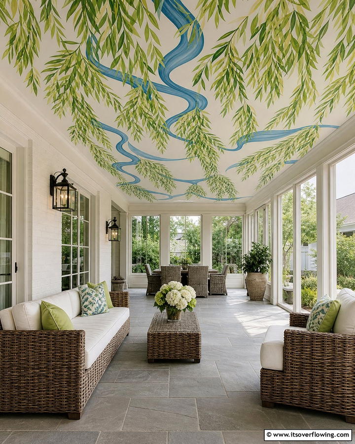 Natures Symphony - 30 Artistic Ceiling Murals to Inspire Unique Interior Designs