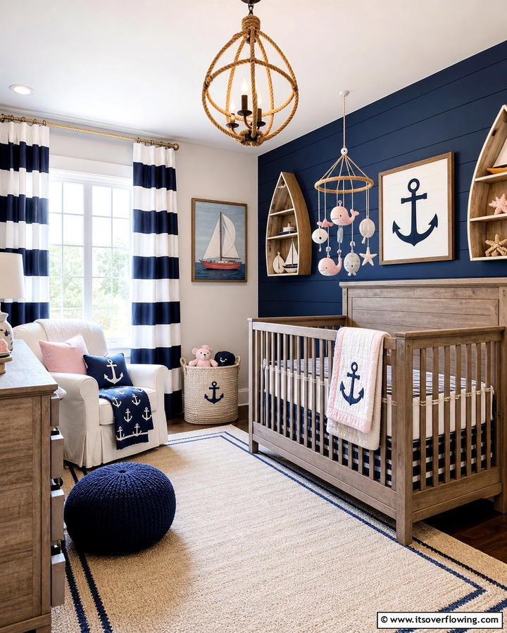 Nautical Adventure - 25 Baby Girl Nursery Ideas for a Dreamy Space