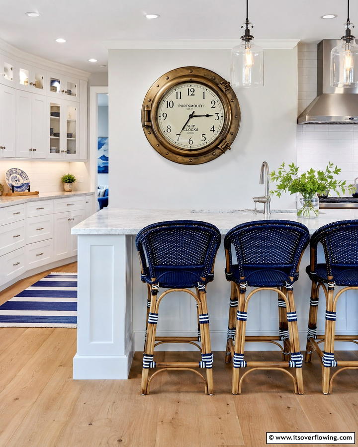 Nautical Clocks - 25 Nautical Decor Ideas for a Beachy Home