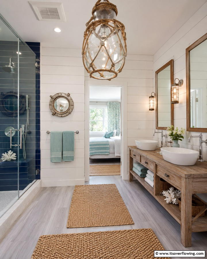Nautical Inspirations - 30 Bathroom Pendant Lighting Ideas for Modern Illumination