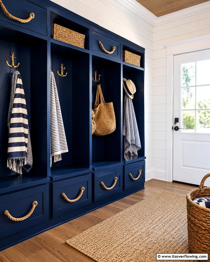 Nautical Locker Designs - 30 Locker Decor Ideas- Organize with Style at Home